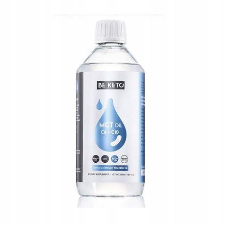 BeKeto MCT Olje C8 + C10 - Povečajte energijo in zmanjšajte apetit