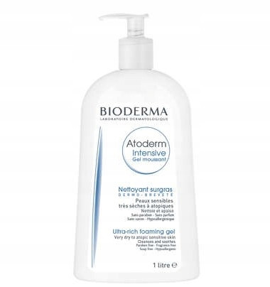 BIODERMA Atoderm Intensive - Gel Moussant: hipoalergični čistilni gel za obraz, 1L