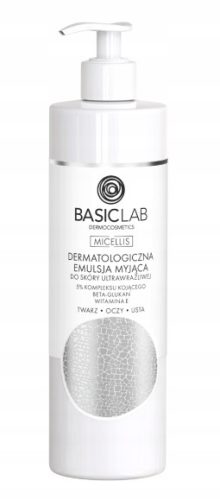 Očiščevalna emulzija BasicLab za ultravzdražljivo kožo, 300ml