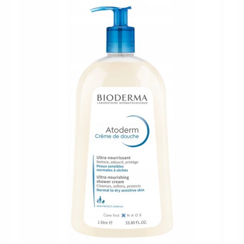 Bioderma Atoderm Ultra-Nourishing kremasti gel za prhanje 1L za občutljivo kožo