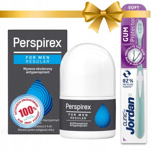 Perspirex Men Regular 20 ml + brezplačna zobna ščetka Jordan!