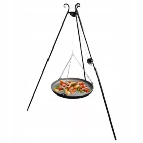    STATIV ZA TABORNIŠKI OGNJE Z KOLUTOM + LITOŽELEZNA PONEV 63 CM KAWMET