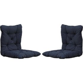   Vrhunska blazina za domače in vrtno pohištvo 50 x 50 x 10 cm siva 2 kosa