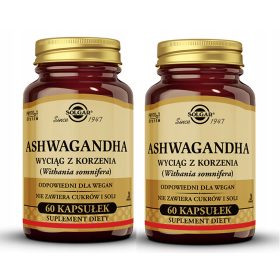   Solgar Ashwagandha - Kapsule za Notranji Mir in Dobro Počutje, 120 kapsul