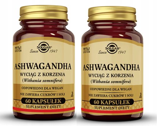 Solgar Ashwagandha - Kapsule za Notranji Mir in Dobro Počutje, 120 kapsul