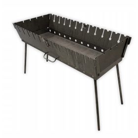    MANGAL ZA 12 NAŽIDNIC KOVČEK ZA ŽAR NA OGLJE DEBELA KOVINSKA 2 MM