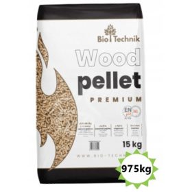    BIO-TECHNIK Pelet Lesni pelet 6mm 65x15kg ENplus A1 975kg PREMIUM KAKOVOST