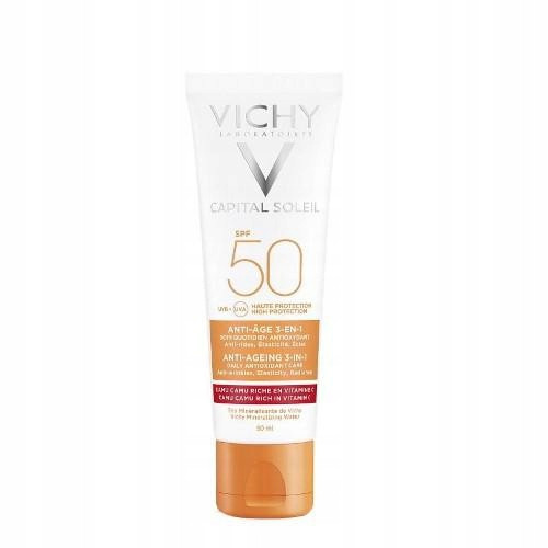 Vichy Ideal Soleil Anti-Age Krem za obraz SPF 50 50ml – Učinkovita zaščita in nega proti staranju