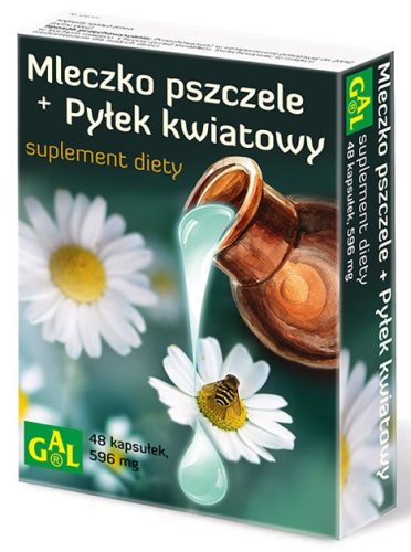 Liophilizirano Čebelje Mlečko z Cvetnim Prahom, 48 kapsul - Gal