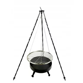  Tripod žar 120 kurišče 40 inox rešetka 45