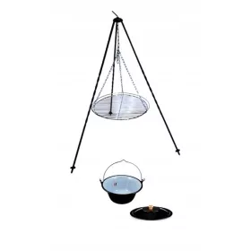  ŽAR 50CM KOVAN STATIV + 8L KOTEL S POKROVOM