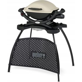    Weber Q1000 stojalo za plinski žar, litoželezna rešetka 43x32 cm s stojalom 2,49kW