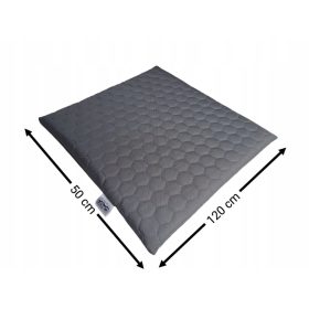 Wodoodporna vrtina blazina Flat Honey - Hexagon 50x120 siva