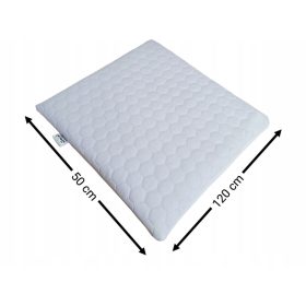 WATERPROOF GARDEN CUSHION FLAT HONEY - HEXAGON 50x120 white