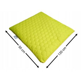 WATERPROOF GARDEN CUSHION FLAT HONEY - HEXAGON 50x120 yellow