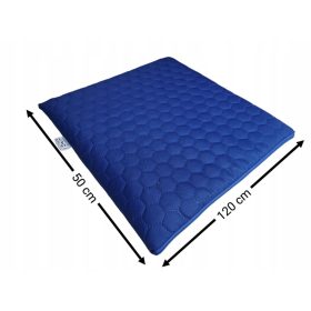   WATERPROOF QUILTED GARDEN CUSHION HONEY-HEXAGON 50x120 cornflower blue