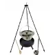  Inox kotel 10 l + zajemalka KAMIN 40 cm trinožnik 120 cm