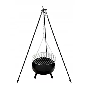  Trinožni žar 120 cm, kurišče 40 cm, rešetka 40 cm
