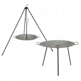  PONEV ZA TABORNI OGNJE WOK 2v1 50cm TRINOŽNI ŽAR