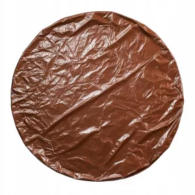   Kakovostna okrogla zaščitna ponjava, premera 4 m, barva rjava, 180g/m2
