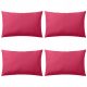 Vrtni blazini, 4 kosi, 60x40 cm, roza