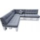 Blazine za tri PALETE set 8 kos 120 X 80 siva RAVNO NASLONJALO