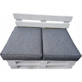   Name: Visokokakovostna sedežna blazina za set ONE EURO PALET 2 kosa 80 x 60 srebrna 23