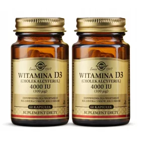   Solgar Vitamin D3 4000 IU - Podpora Imunosti in Kostnega Zdravja, 120 Kapsul