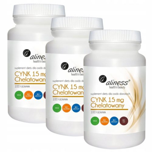 Cink v obliki kelata 15 mg - 100 tablet za podporo zdravja