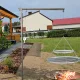  VRTNI ŽAR IZ NERJAVEČEGA JEKLA DERJALNA ROKA + REŠETKE 50 IN 90 CM + INOX KOLUT