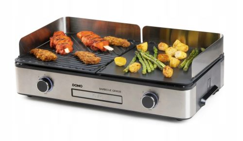  DOMO DO9259G - Električni namizni žar Barbeque, 2 hrbtni coni, proti zasedanju