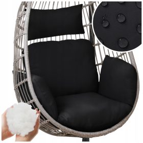   WODOODPORNOST VRTNEGA GUGALNIKA CUSHION COCOON VISEČI STOL + NASLON ZA VZGLAVJE