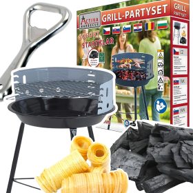  Grill Set Party Set žar na oglje odpirač za vžig 4v1