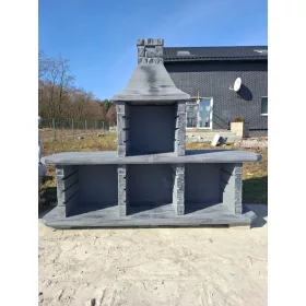  Betonski žar armirani kamin VELIK IN LEP