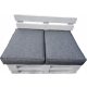 Sedežna blazina za set ONE EURO PALLET 2 kosa 60 x 60 srebro 23
