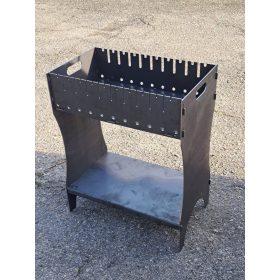  Mangal Grill 4 mm visok 10 šamponov zložljiv