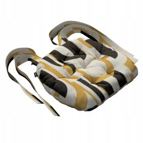 Blazina za stol Marcin 37x40 črno-rumena