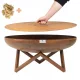  Ognjišče s pokrovom Garden Set Deep Bowl 100 cm Corten Steel 3 mm