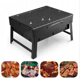  ZLOŽLJIV TURISTIČNI PRENOSNI ŽAR NA OGLJE Z ROČAJEM