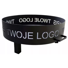    GARDEN FIRE PIT 80 PERSONALIZIRANI JEKLENI ŽAR VAŠ NAPIS VAŠ LOGO