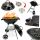  VRTNI ŽAR S POKRIVOM BBQ KOLESI 40X45CM ZA VRTNO OGLJE LUND