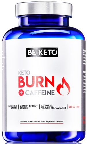 BeKeto Keto Burn z Kofeiną - Kapsule za Učinkovito Kurjenje Maščob