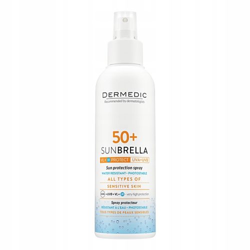 DERMEDIC SUNBRELLA Zaščitni sprej SPF50+ za občutljivo kožo, 150ml