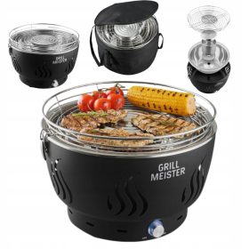    Namizni žar na oglje z ventilacijo GRILLMEISTER AG34 C1 brezdimni ČRN