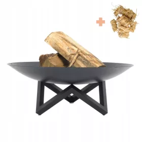  Taborni ogenj za žar s črnim okvirjem 70 cm 3 mm