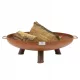  Kamin Corten globoke noge + ročaji 70 cm