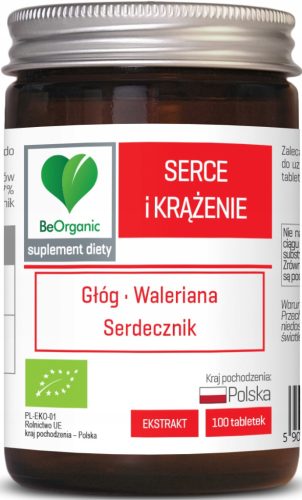 BeOrganic BIO 500 mg x 100 tablet za srce in krvni obtok