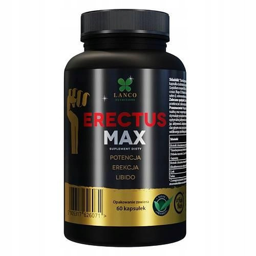 LANCO NUTRITIONS Erectus Max, 60 kapsul za moško vitalnost