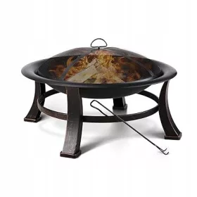  XXL Garden Fire Pit Garden Grill Metal + Poker