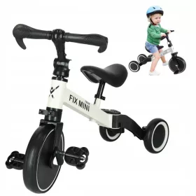   Trike Fix Mini 3v1 otroški tricikel in odbijač s pedali bel za otroke od 18. meseca